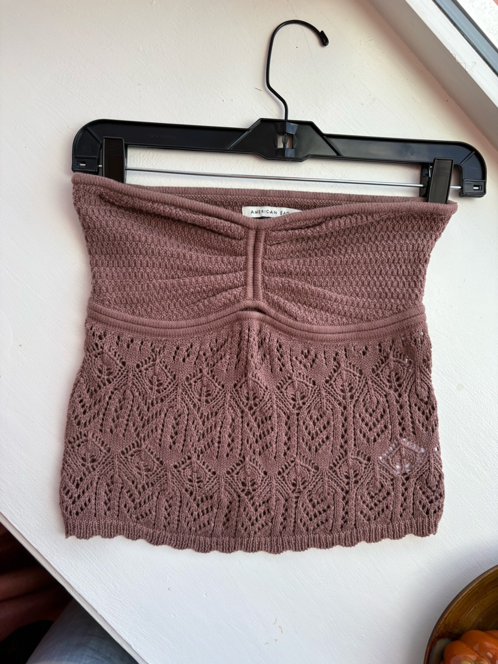 American Eagle Outfitters Mauve Knit strapless top